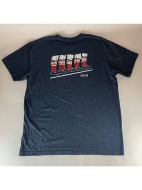 Baseballism Navy Blue Patriotic Stirrups Socks Short Sleeve Shirt Mens 2XL